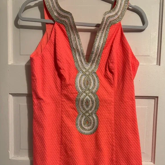 Lilly Pulitzer Size 4 orange dress - Picture 1 of 3